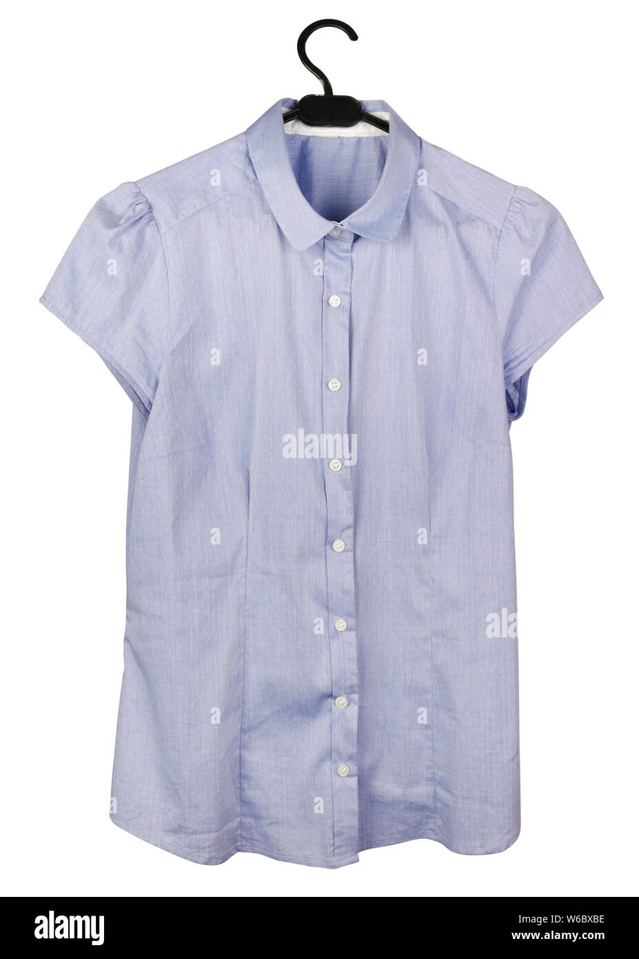 Meine alte Großmutter alte Baumwolle leichtes Sommer t-shirt mit kurzen Ärmeln. Auf weissem Studio shot Isoliert Stockfoto