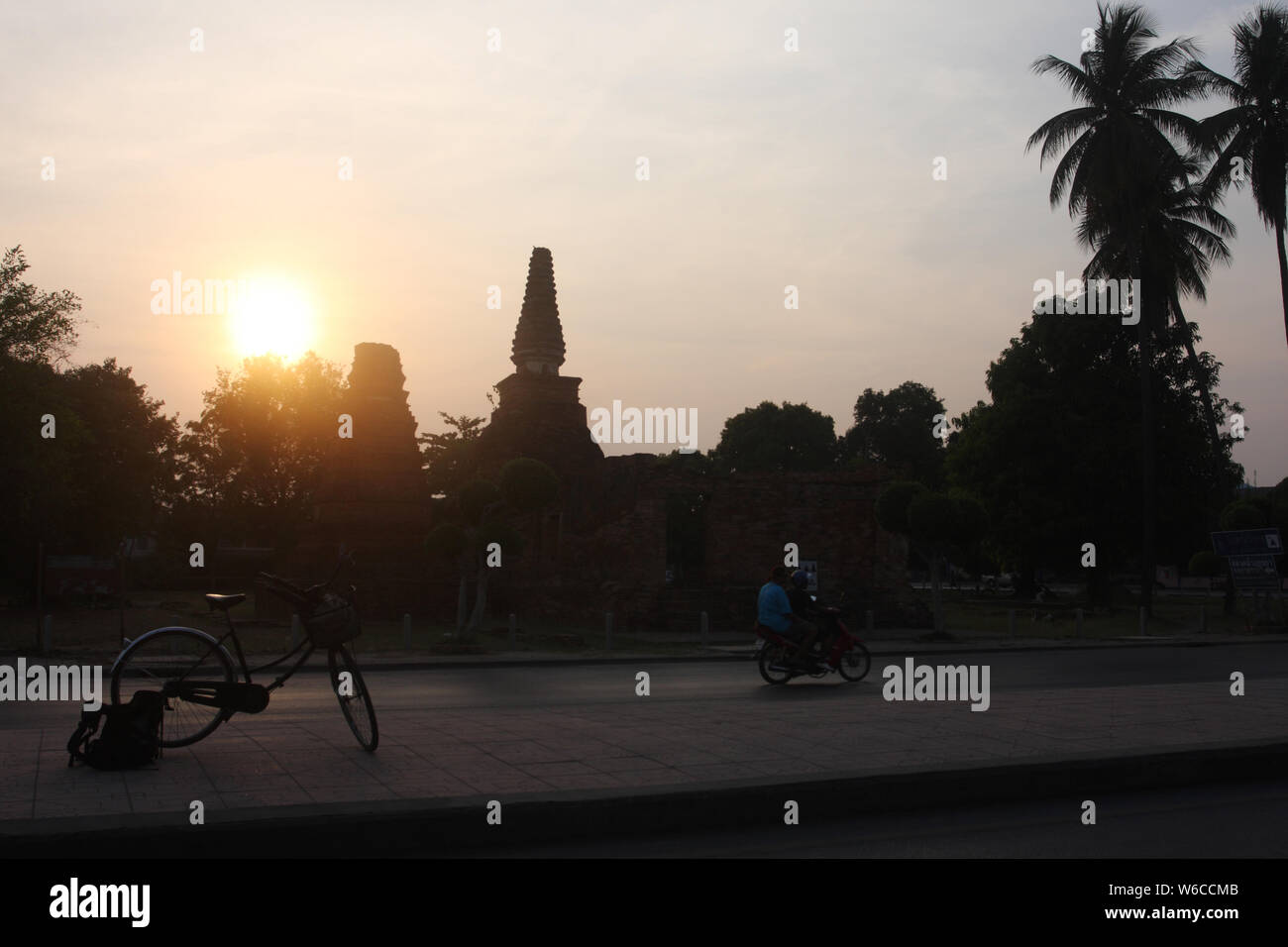 Ruine Tempel von Wat Plapplachai in der historischen Stadt von Ayutthaya, Thailand. Stockfoto