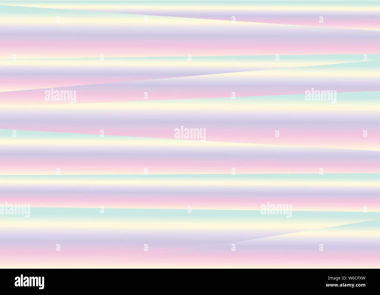 Hipster retro Pastell abstrakte Streifen Vektor holographische Hintergrund Stock Vektor