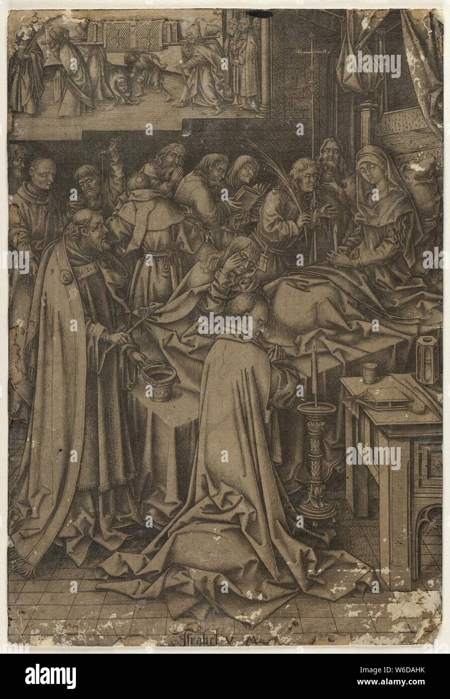 De dood van Maria. Stockfoto