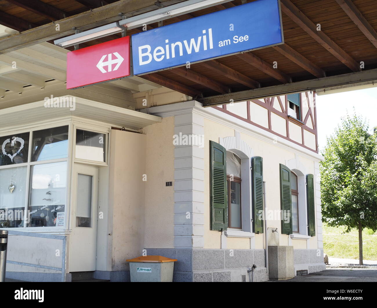 Bahnhof in Beinwil am See, Kanton Aargau, Schweiz, Europa Stockfoto