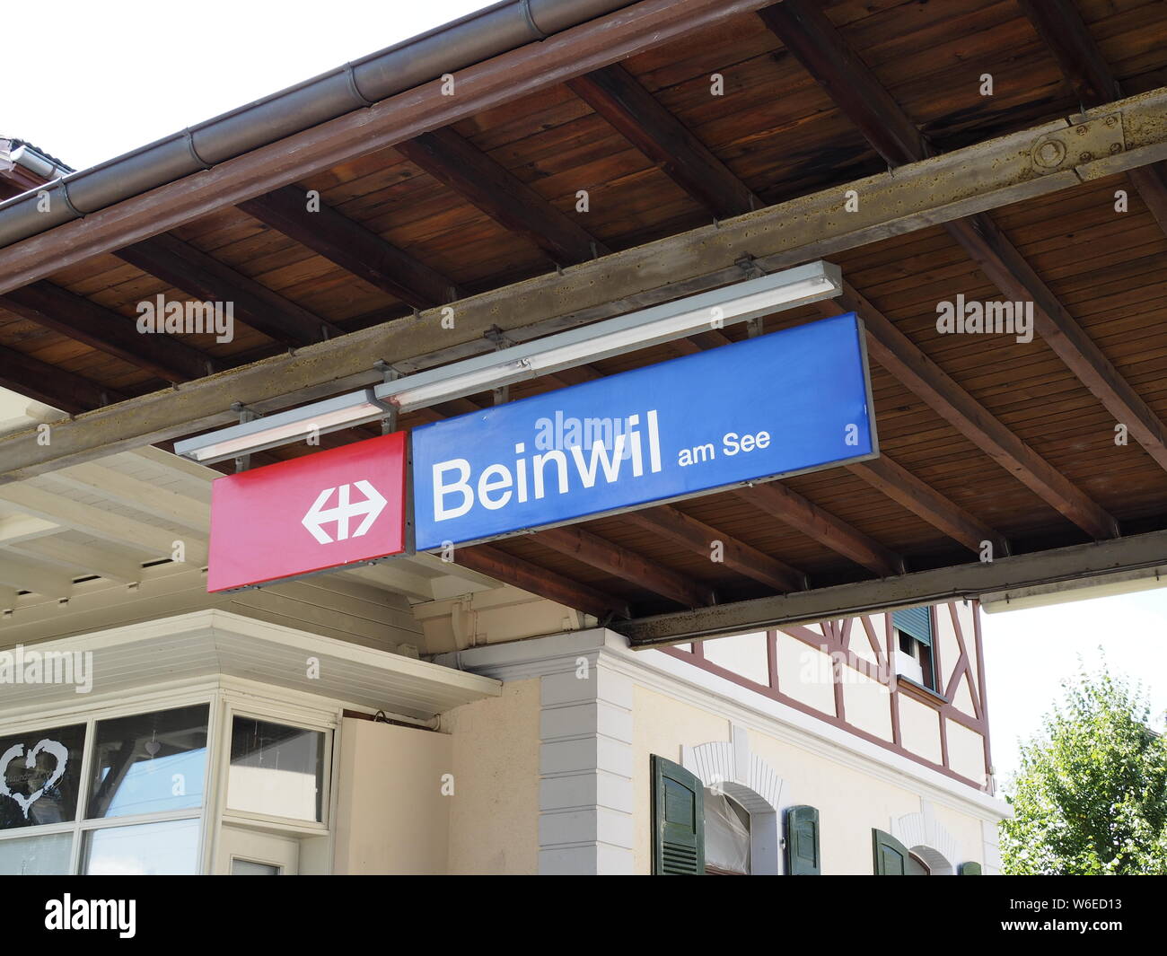 Bahnhof in Beinwil am See, Kanton Aargau, Schweiz, Europa Stockfoto