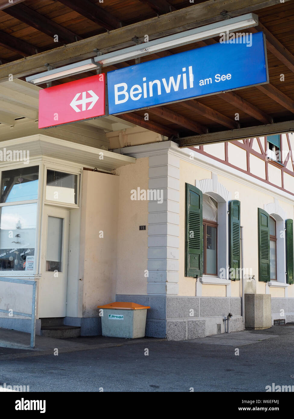 Bahnhof in Beinwil am See, Kanton Aargau, Schweiz, Europa Stockfoto