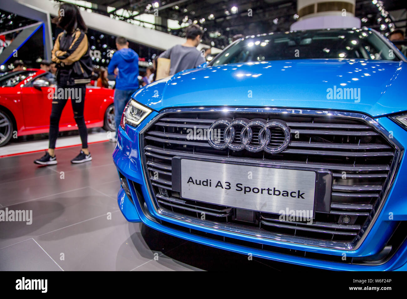 ---- Ein Audi A3 Sportback wird auf dem Display während der 15 China (Guangzhou) Internationale Automobil Ausstellung, auch als automatische Guangzhou 2017 bekannt, ich Stockfoto