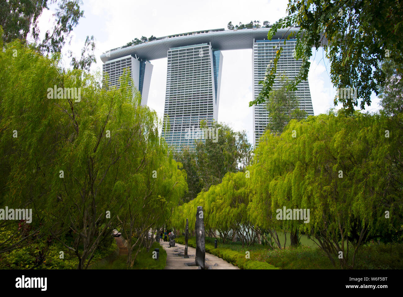 Marina Bay Sands Hotel Singapur Stockfoto