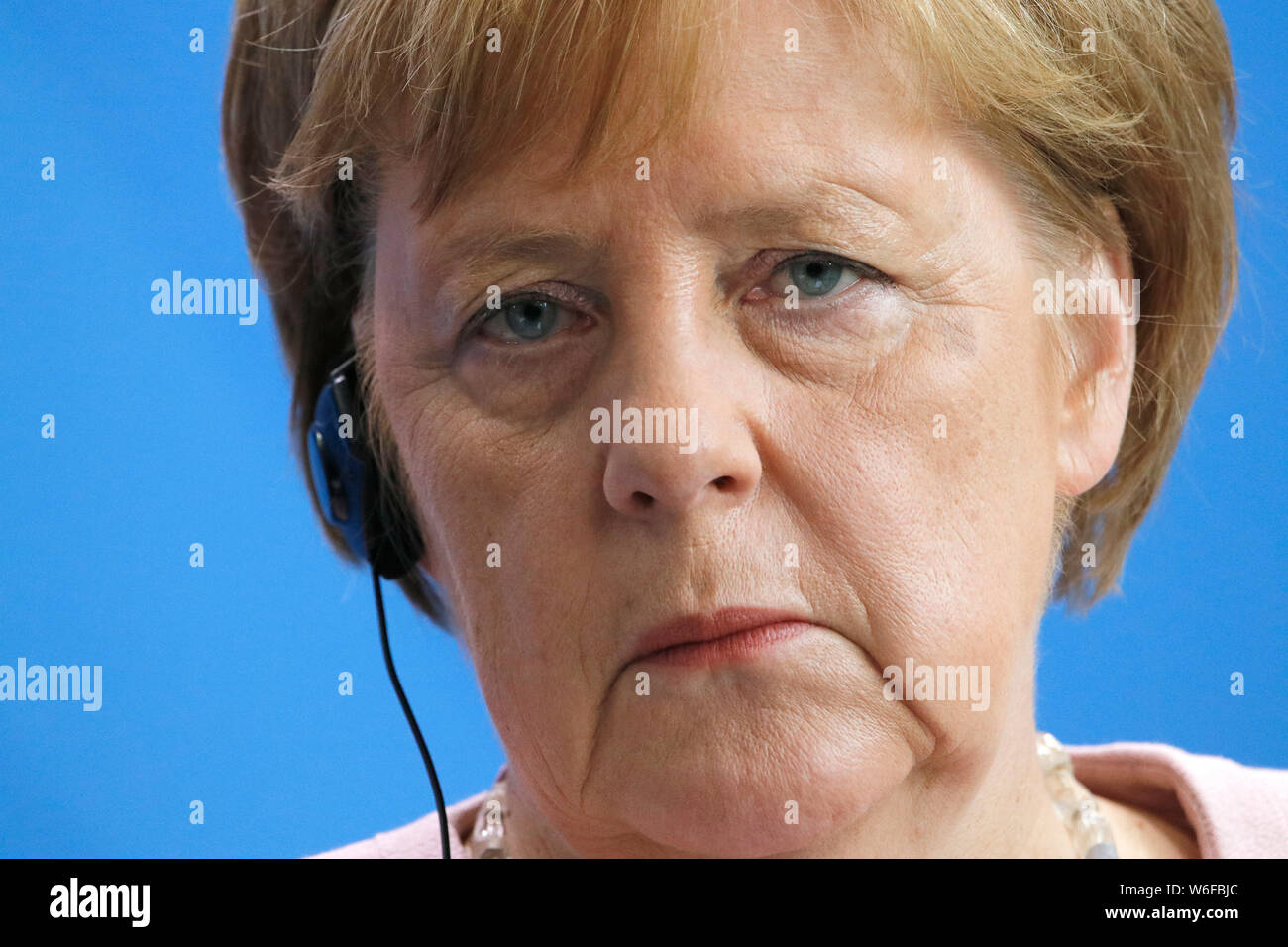 Angela Merkel-Treffen der Dt. Bundeskanzlerin mit dem ukrainischen Praesidenten, Bundeskanzleramt, 18. Juni 2019, Berlin/Angela Merkel - Treffen der Stockfoto