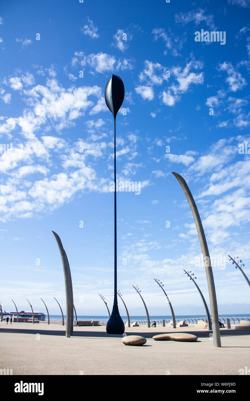 Blackpools Strandpromenade Stockfoto