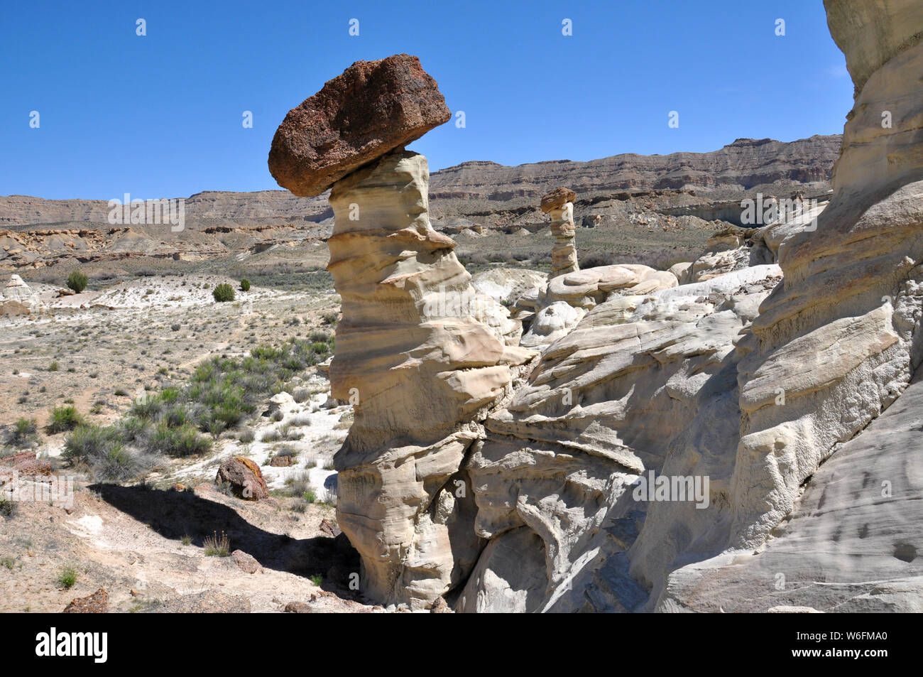 Wahweap hoodoos in Utah Stockfoto