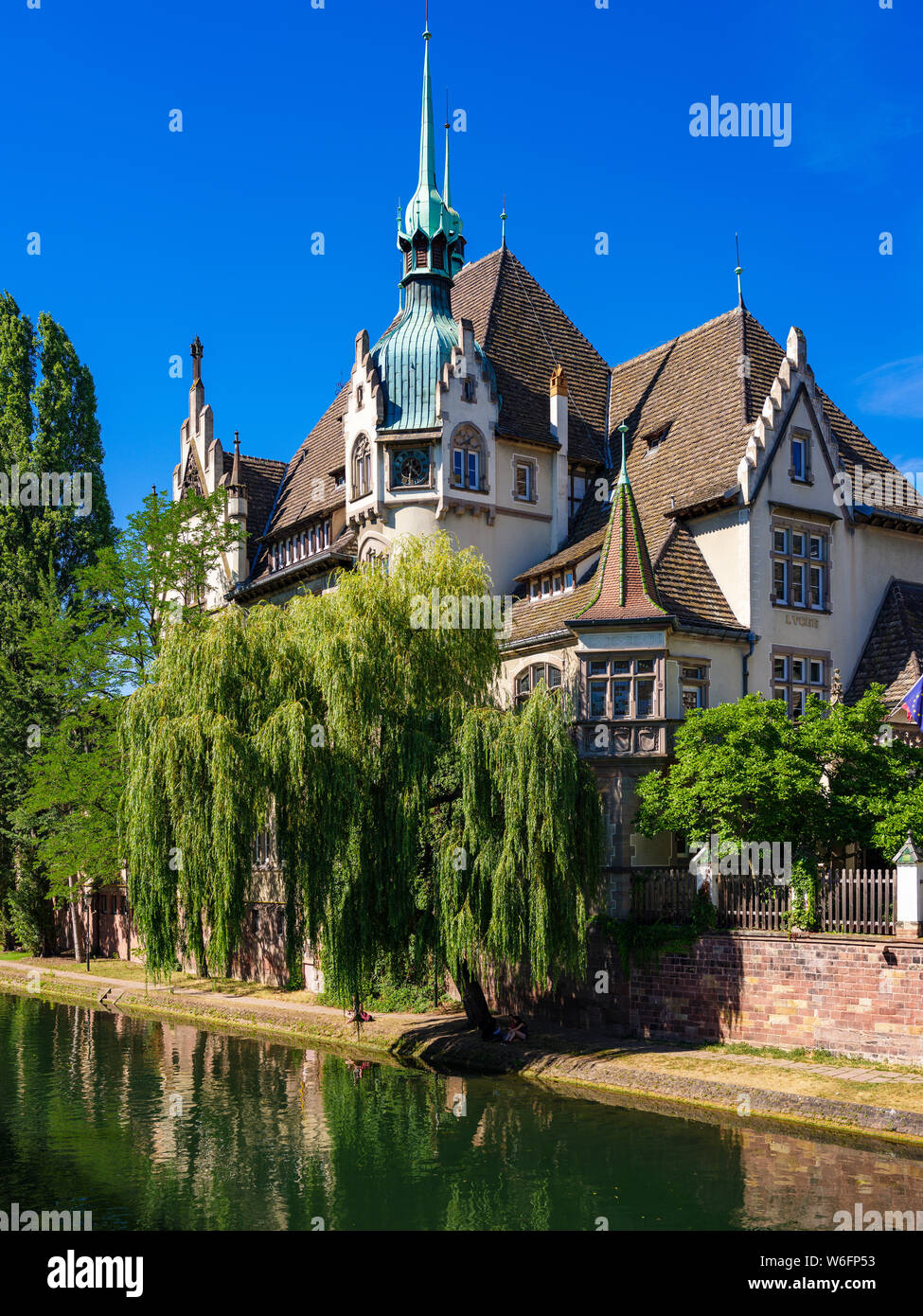 Lycée des Pontonniers, internationale High School, Straßburg, Elsass, Frankreich, Europa, Stockfoto