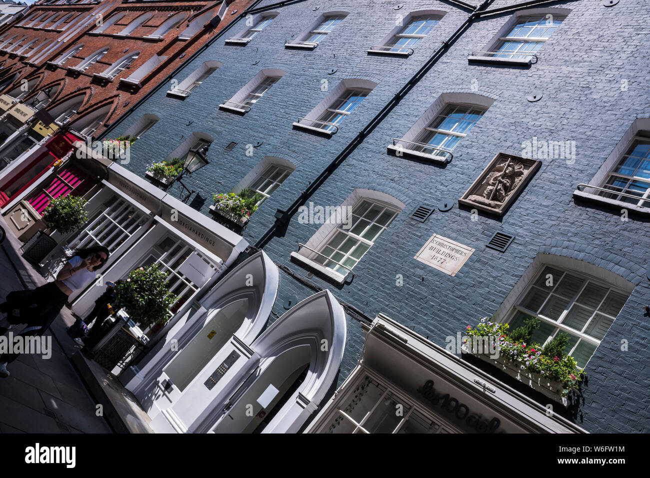 St. Christopher's Place Shopping & Dining Viertel, London, England, Großbritannien Stockfoto