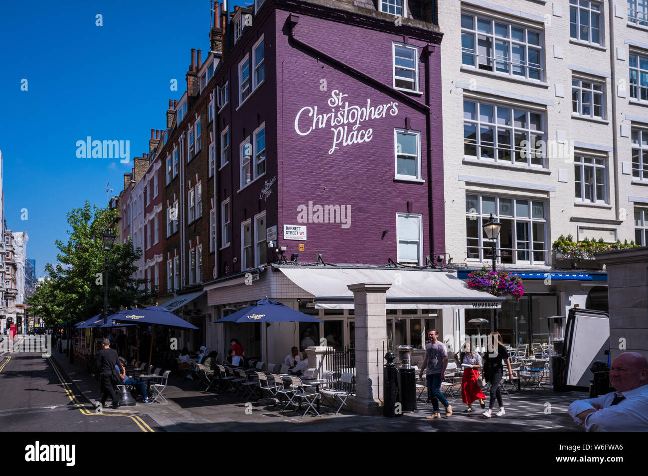 St. Christopher's Place Shopping & Dining Viertel, London, England, Großbritannien Stockfoto