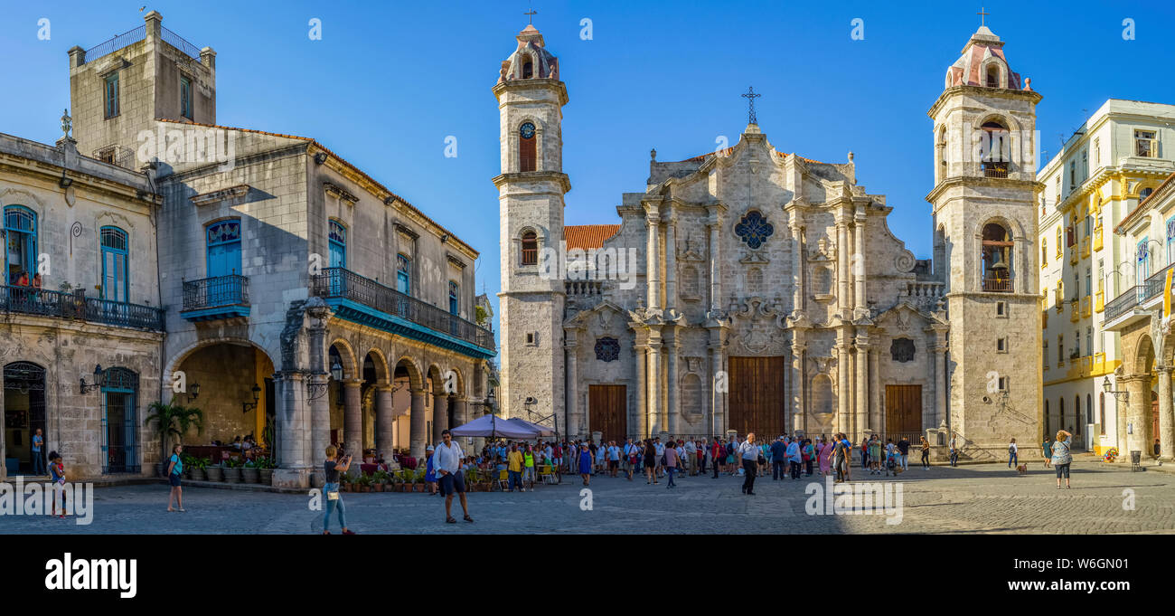 Die Kathedrale von Havanna, Havanna, Havanna, Kuba Stockfoto