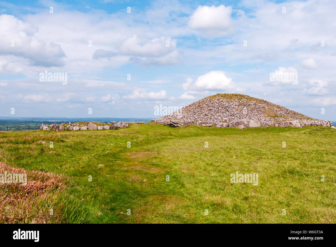 Loughcrew Cairns prähistorische Stätte, County Meath, Irland Stockfoto