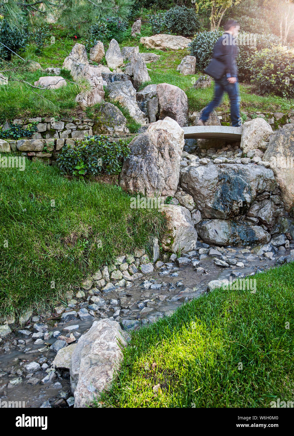 Der "Japanische Garten" in Florenz, Italien. Stockfoto