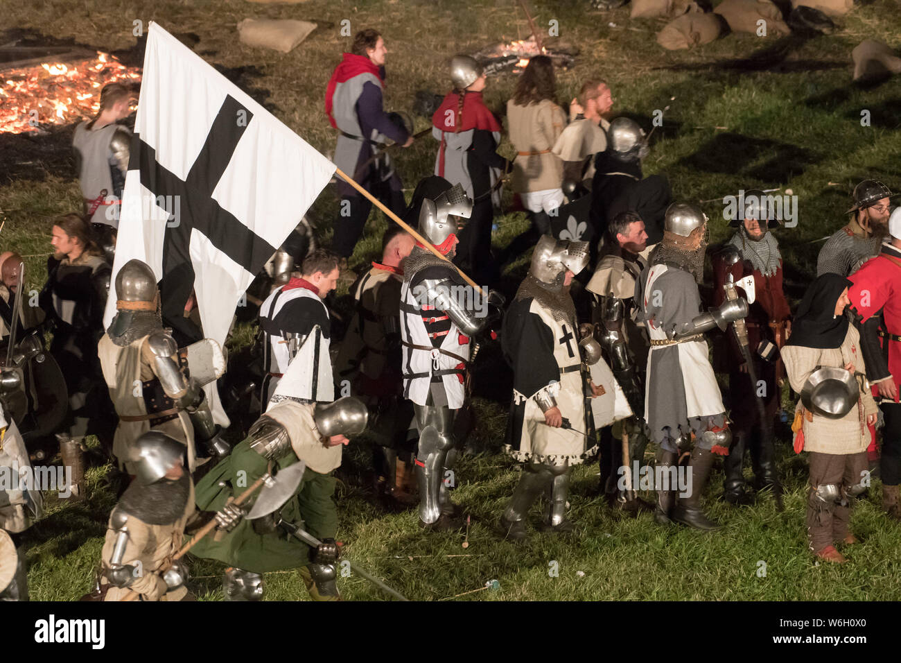 Historische Reenactment die Belagerung der Marienburg in Malbork, Polen. 20. Juli 2019 © wojciech Strozyk/Alamy Stock Foto Stockfoto
