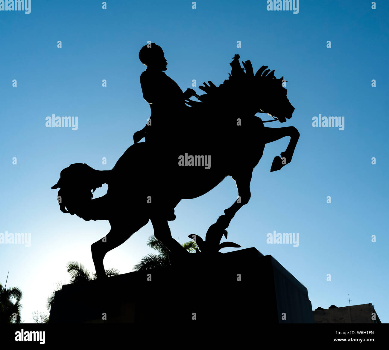 Das Denkmal für Antonio Maceo auf dem Malecon, Havanna, Kuba Stockfoto