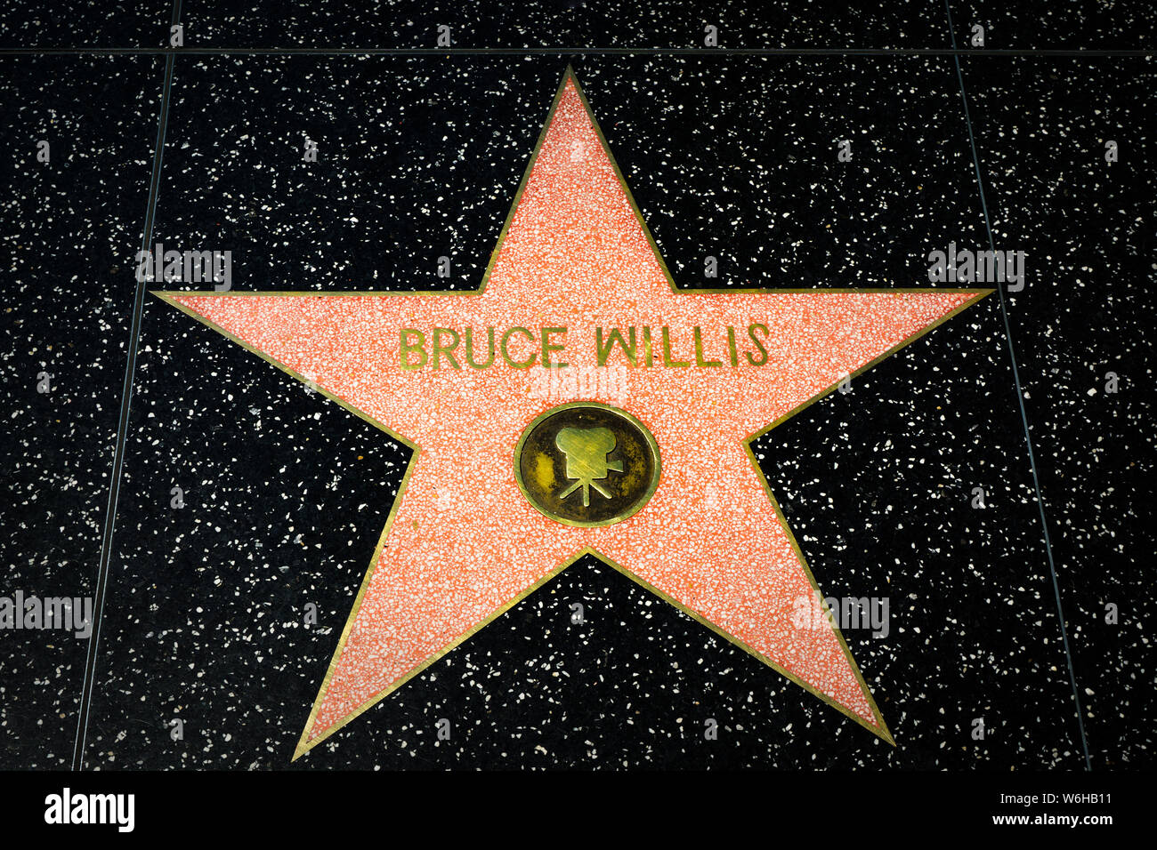 Celebrity Stern auf dem Hollywood Walk of Fame Stockfoto
