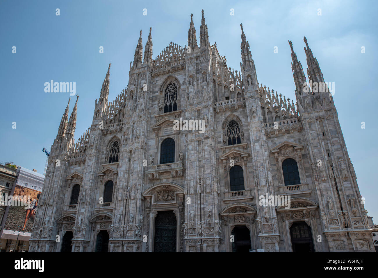 Dom, der Kathedrale von Mailand in der Lombardei in Norditalien. Stockfoto