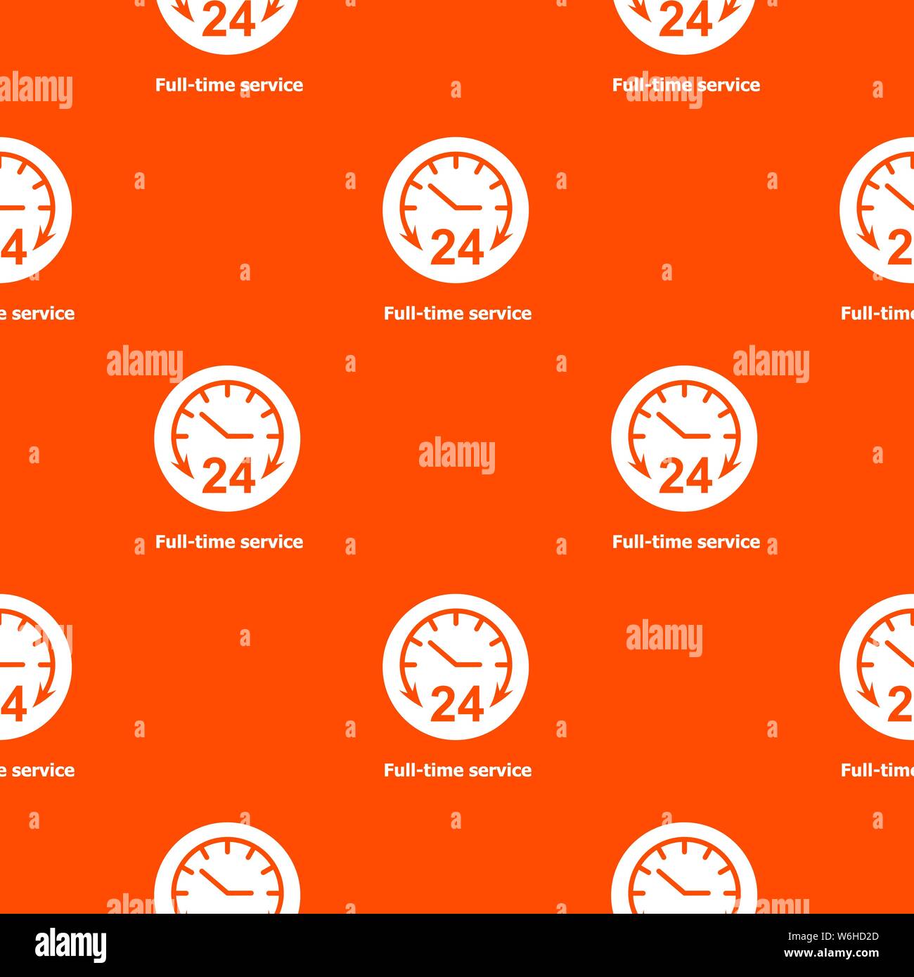 Full Service Muster Vector Orange Stock Vektor