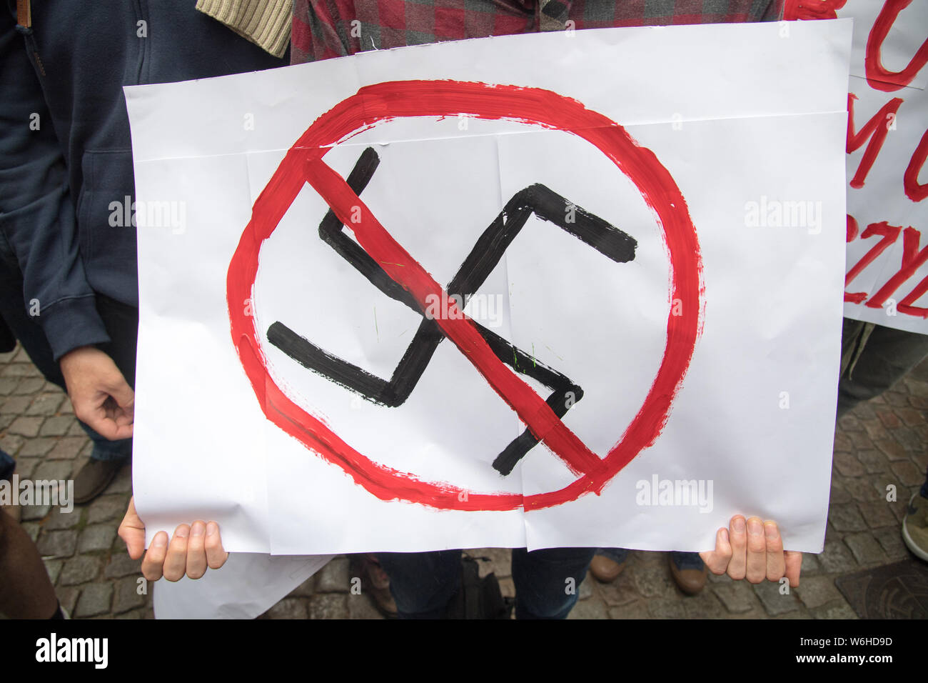 Keine naz Zeichen in Danzig, Polen. 23. Juli 2019 © wojciech Strozyk/Alamy Stock Foto Stockfoto