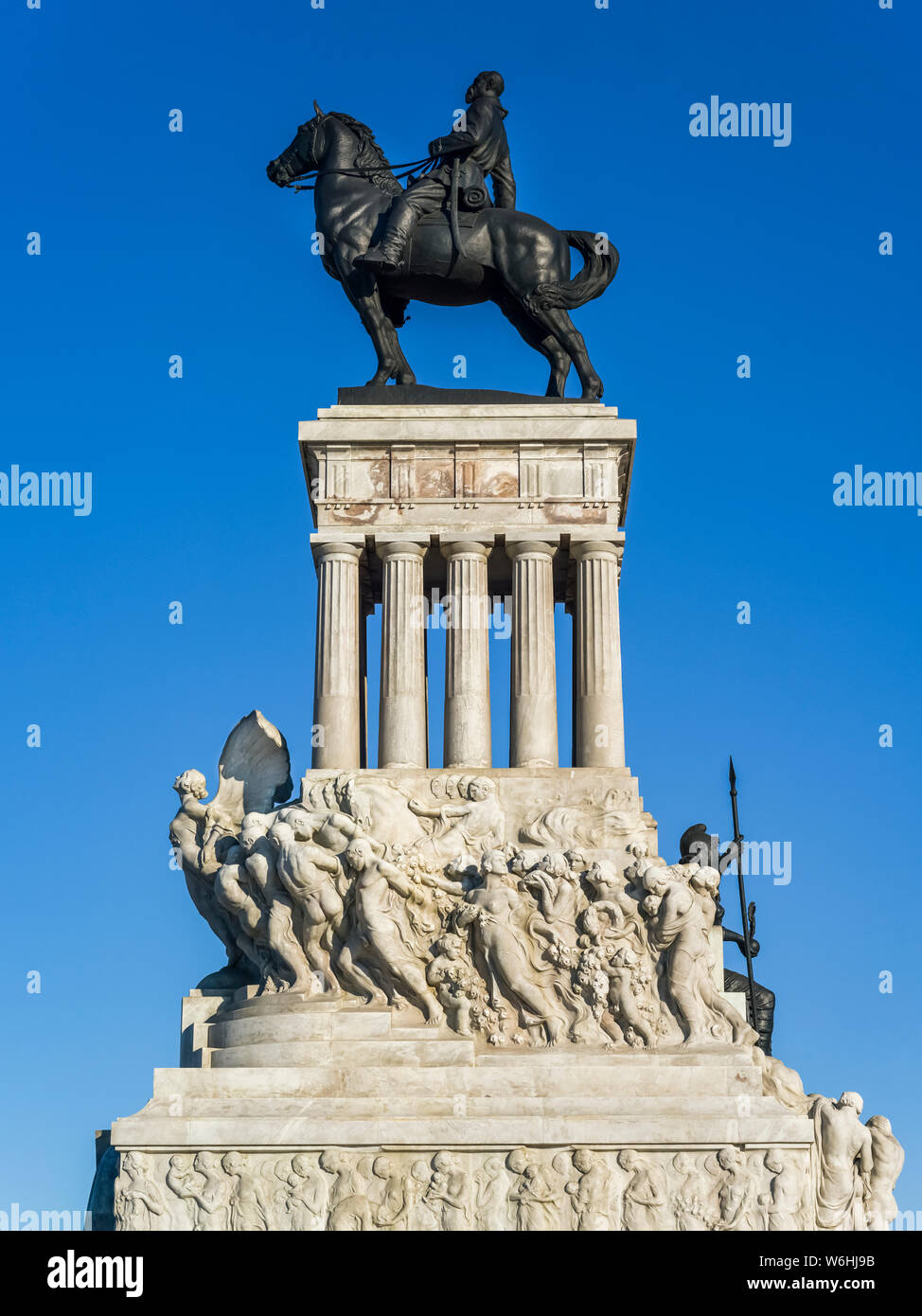 Das Denkmal für Antonio Maceo auf dem Malecon, Havanna, Kuba Stockfoto