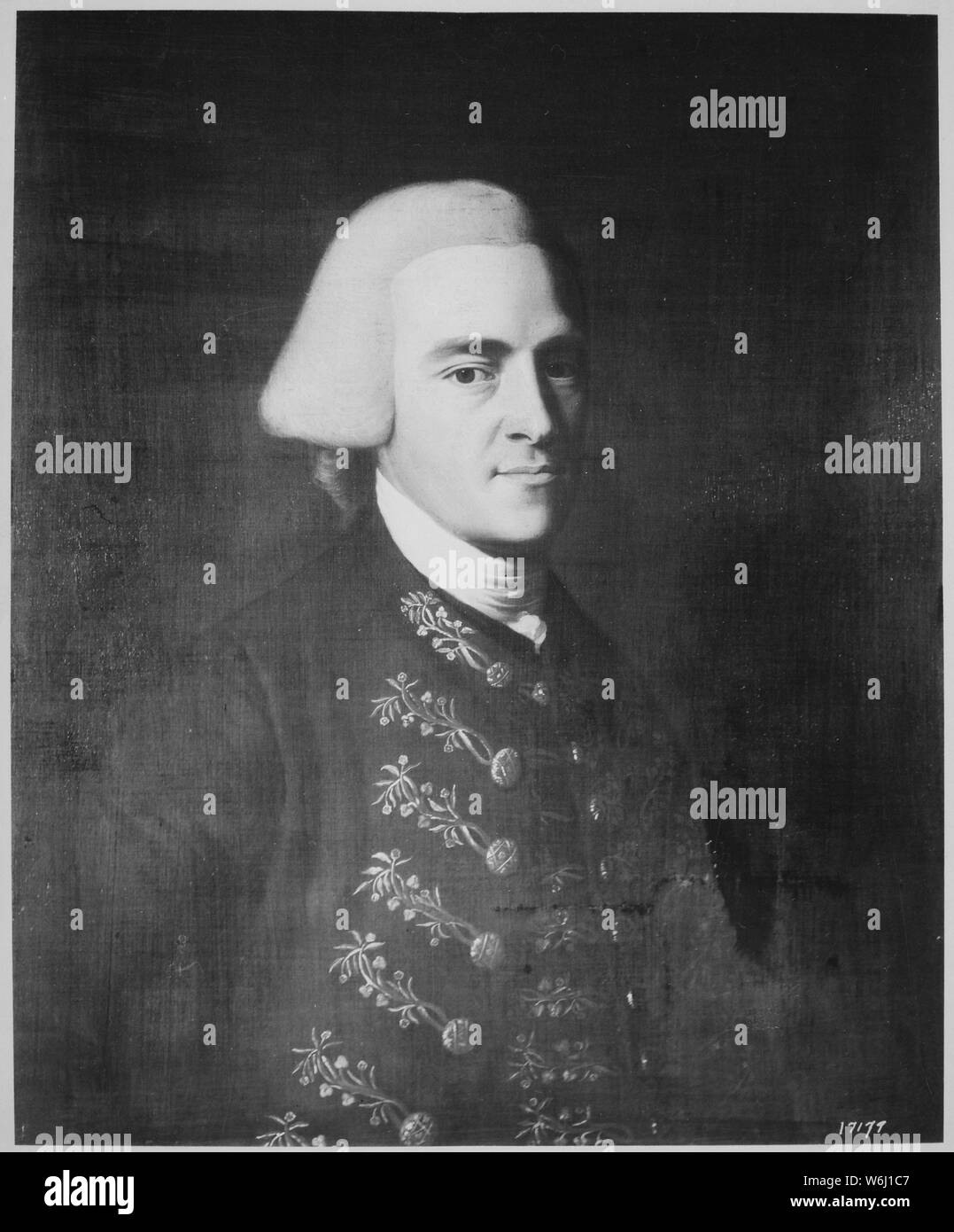 John Hancock. Kopie der Gemälde von John Singleton Copley, ca. 1770-72., 1935 - 1939; Allgemeine Hinweise: Verwenden Sie Krieg und Konflikt Nummer 67 bei der Bestellung eine Reproduktion oder Anforderung von Informationen zu diesem Bild. Stockfoto