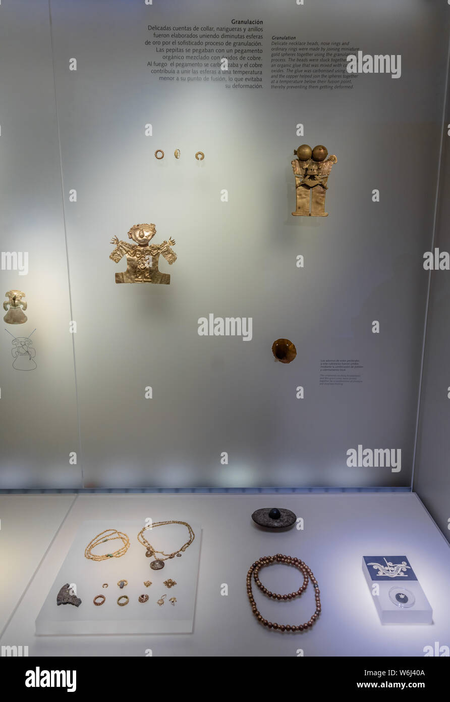 Bogota, Kolumbien - 23. Februar 2017: Museo del Oro gold Museum in Bogota Kapital Stadt von Kolumbien Südamerika Stockfoto