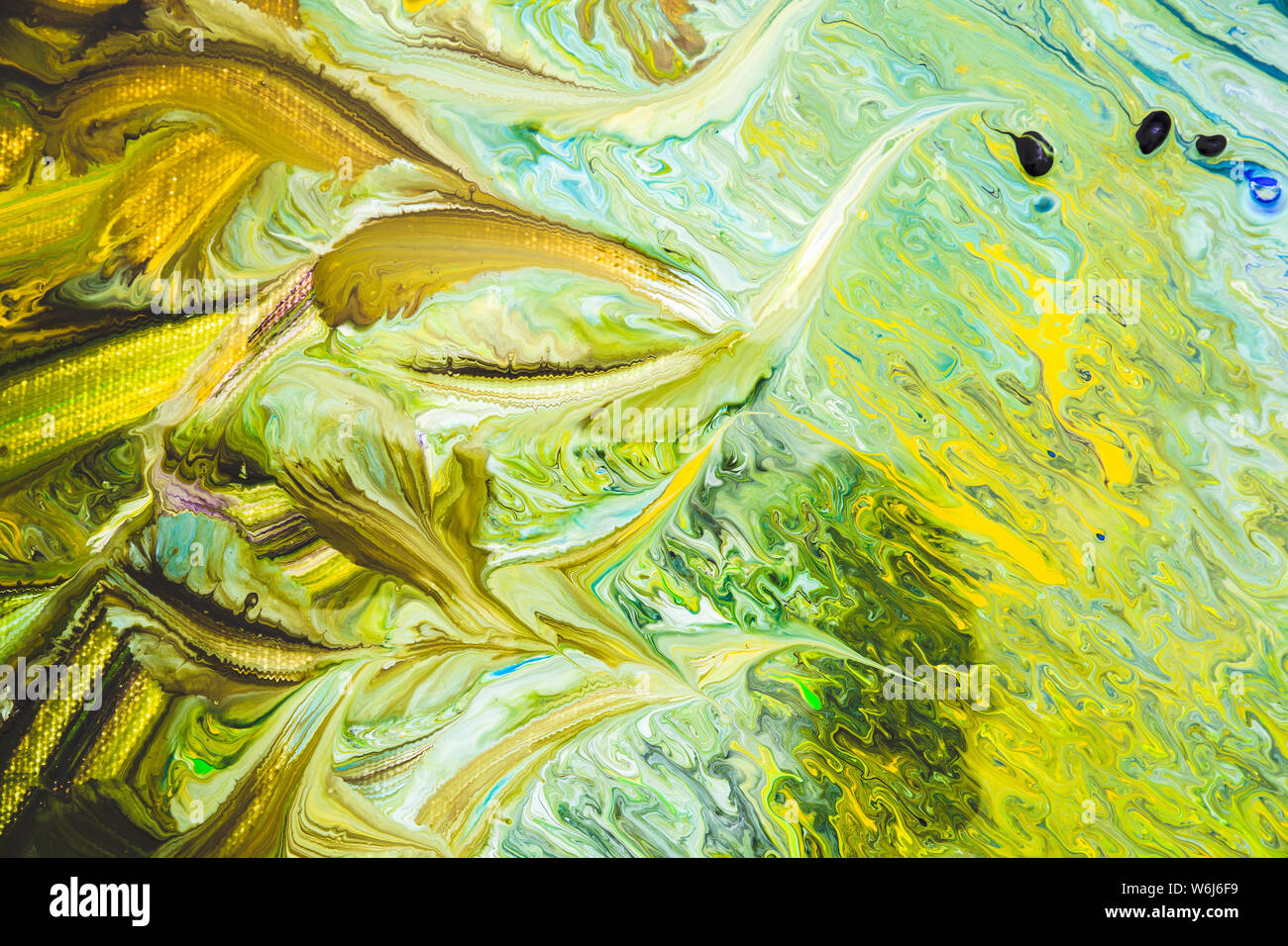 Abstrakte Kunst Malerei Hintergrund, Farbe Textur, Pinselstrichen auf die Leinwand, die Isolation von Artwork Fragment. Stockfoto
