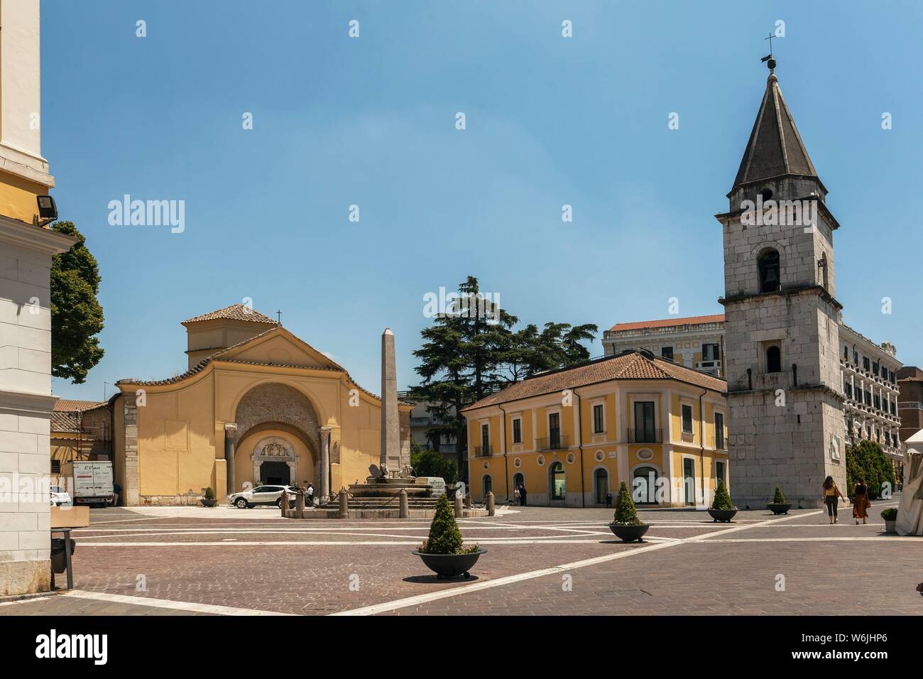 Kirche Santa Sofia Benevento, das Archäologische Museum, Unesco offizieller Kandidat Kampanien, Italien Stockfoto