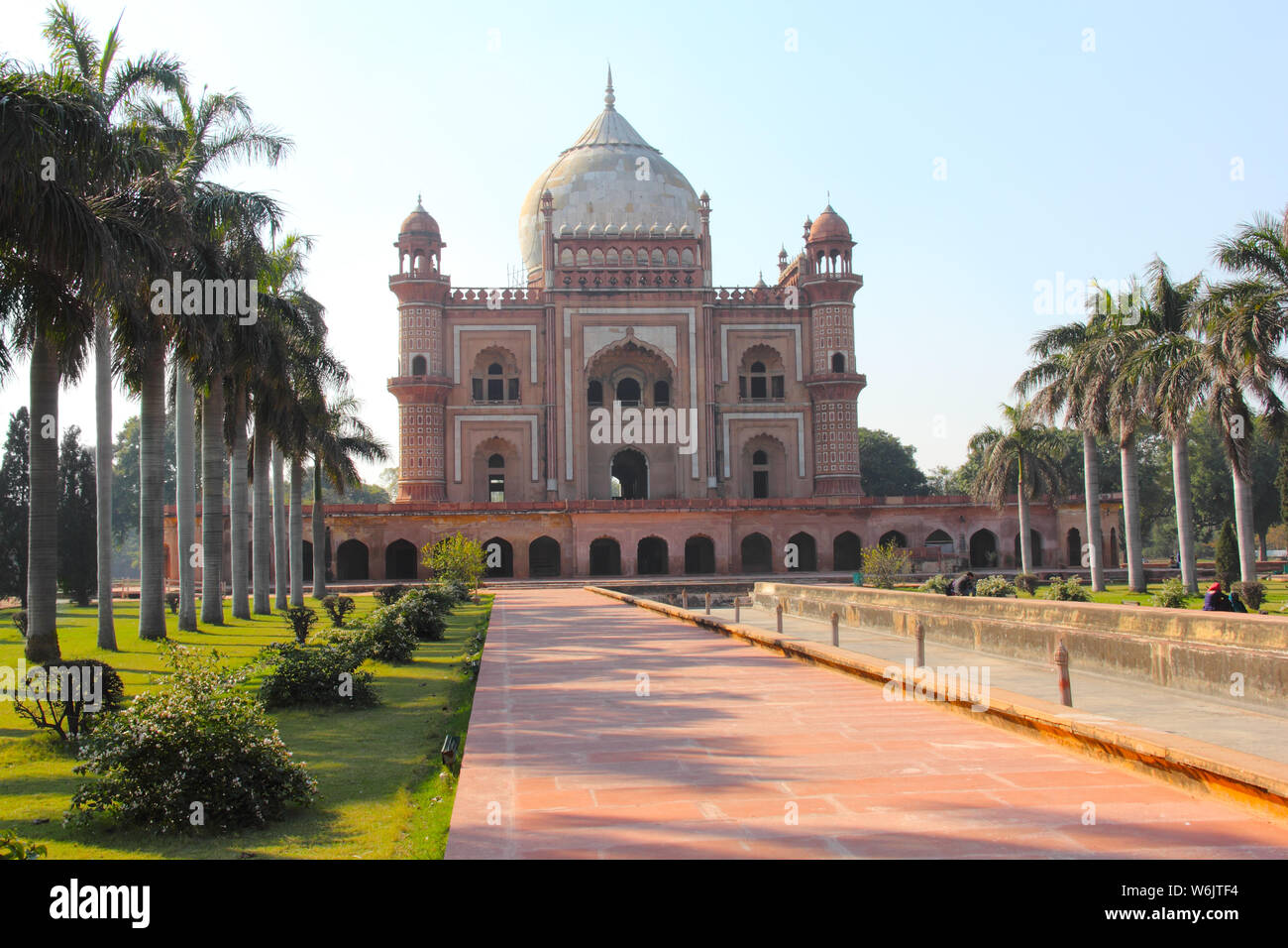 Fassade eines Mausoleum, Safdarjung&#39;s Grab, Neu Delhi, Indien Stockfoto