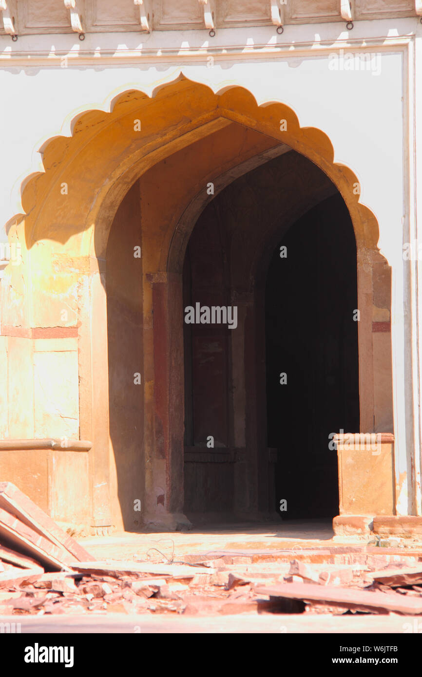 Eingang eines Mausoleums, Safdarjung's Tomb, Neu Delhi, Indien Stockfoto