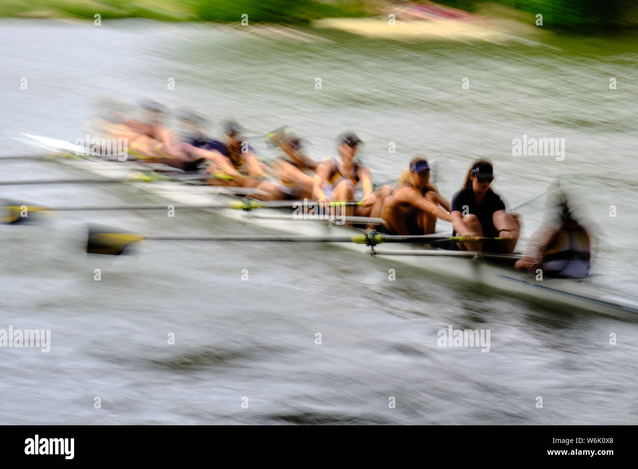 Oxford University Sommer Eights 2019 - rudern Regatta Stockfoto