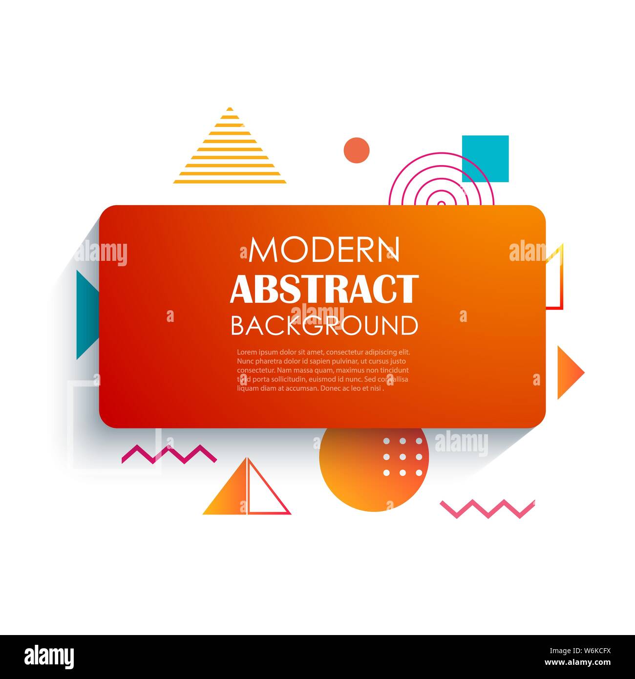 Abstrakte rotes Rechteck geometrische Muster und Hintergrund. Verwenden Sie für modernes Design, Abdeckung, Vorlage, dekoriert, Broschüre, Flyer. Stock Vektor