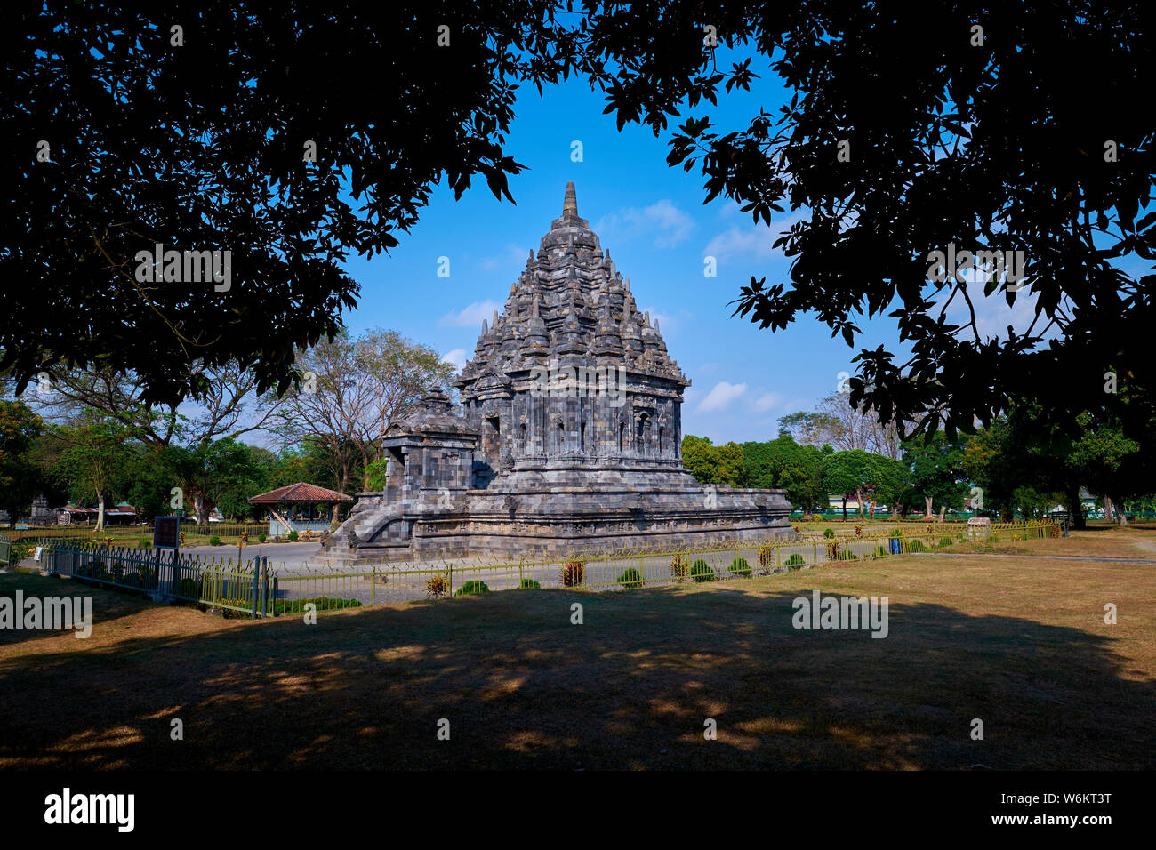Tempel Candi Bubrah, Teil der Prambanan Tempel Komplex in der Nähe von Yogyakarta, Indonesien. Stockfoto