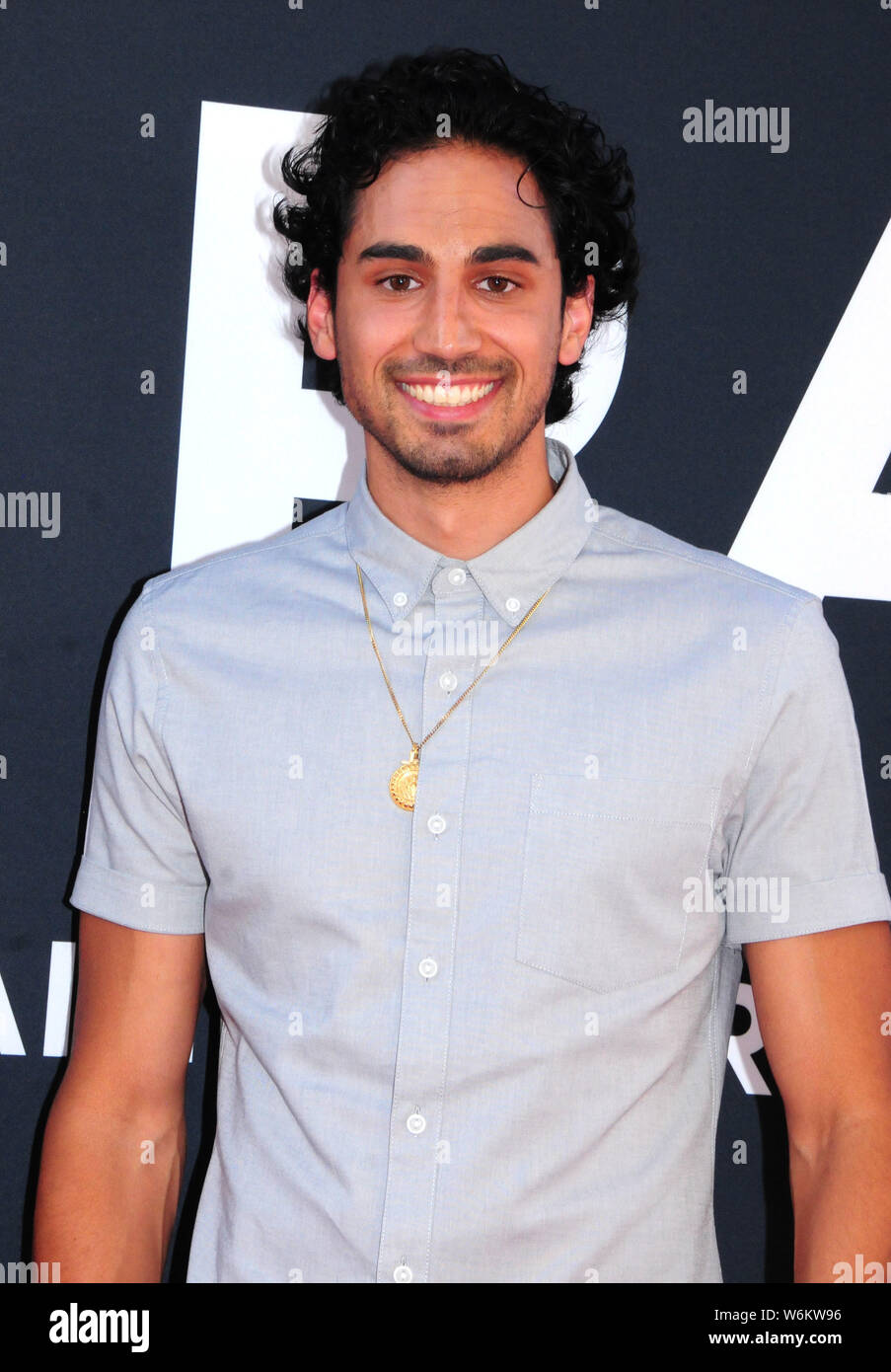 Hollywood, Kalifornien, USA, 1. August 2019 Schauspieler Andres Joseph sorgt Twentieth Century Fox die Weltpremiere von "The Art Of Racing In The Rain" am 1. August 2019 im El Capitan Theatre in Hollywood, Kalifornien, USA. Foto von Barry King/Alamy leben Nachrichten Stockfoto