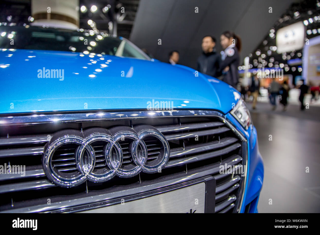 ---- Ein Audi A3 Sportback Auto ist auf dem Display während der 15 China (Guangzhou) Internationale Automobil Ausstellung, auch als automatische Guangzhou 201 bekannt Stockfoto