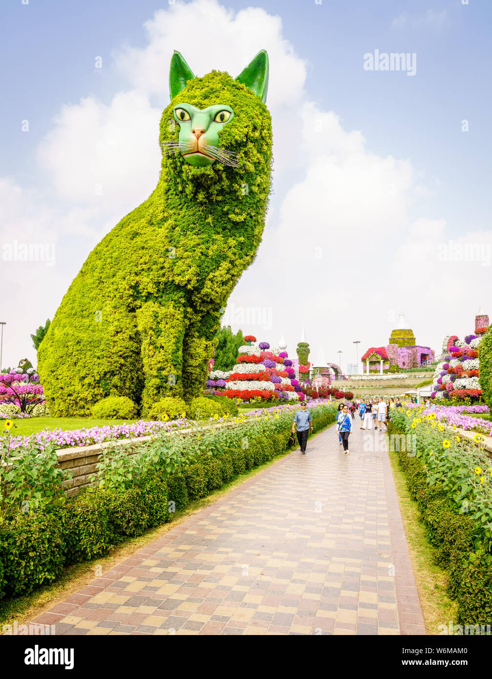 Dubai, VAE, 22. Dezember 2018: Wunder Garten in Dubai, UAE mit Disney im Winter 2018 Stockfoto