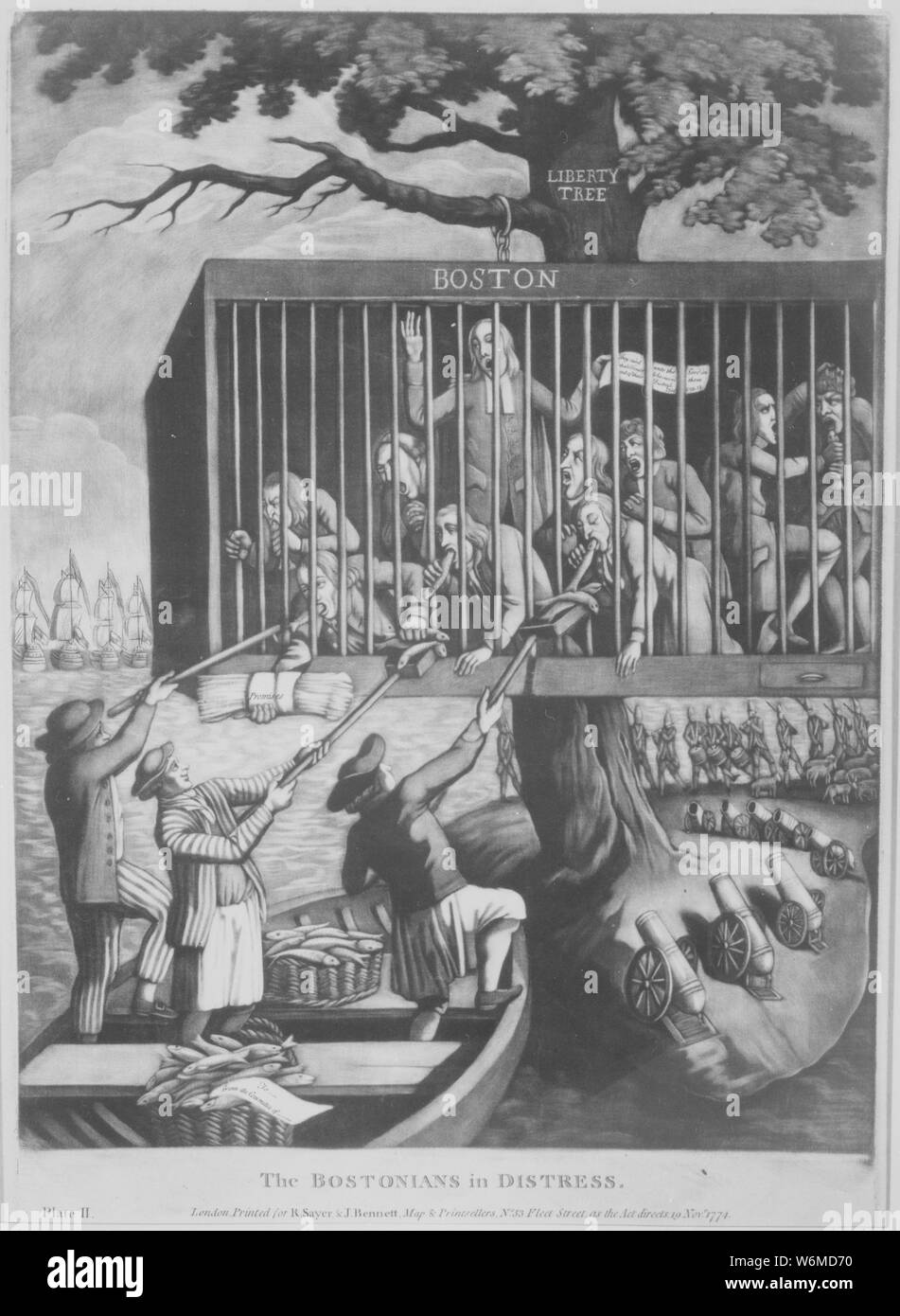 Die bostonians in Seenot. Kopie der Schabkunst, Philip Dawe, 1774., 1931 - 1932 zugeschrieben; Allgemeine Hinweise: Verwenden Sie Krieg und Konflikt Nummer 4 bei der Bestellung eine Reproduktion oder Anforderung von Informationen zu diesem Bild. Stockfoto