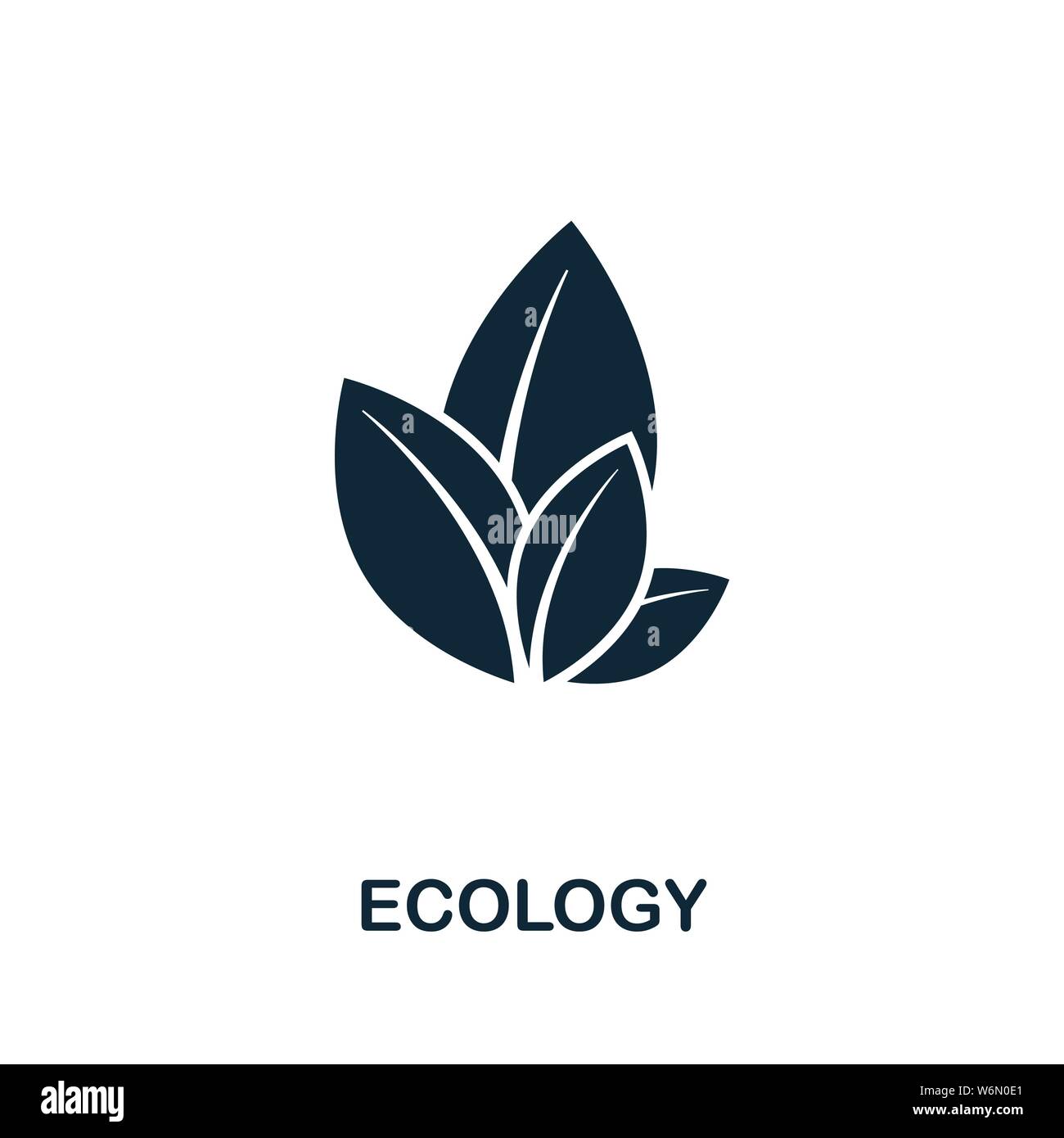 Symbol für Ökologie-Vektor. Kreative Zeichen aus Wissenschaft Ikonen Sammlung. Gefüllte flache Ökologie Symbol für Computer und mobile Stock Vektor