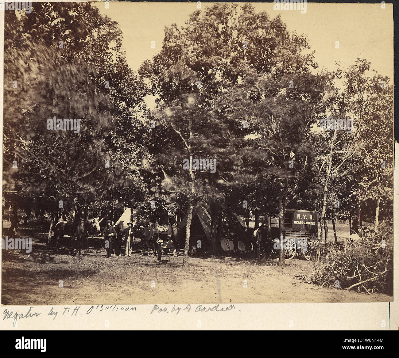 Virginia, Bealton, New York Herald mit der Armee des Potomac, Sitz der. Stockfoto