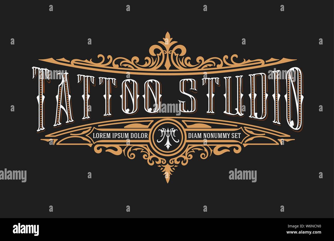Whiskey-Etikett Stock Vektor