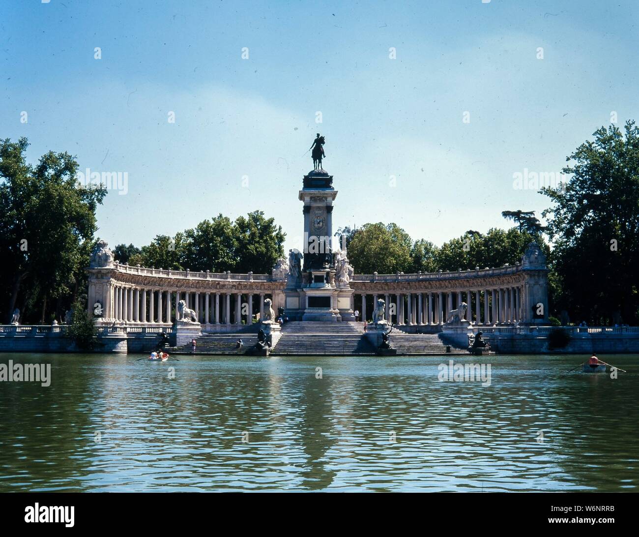 José Grases Riera/Denkmal für Alfonso XII von Spanien, Parque del Retiro, 1922. Stockfoto