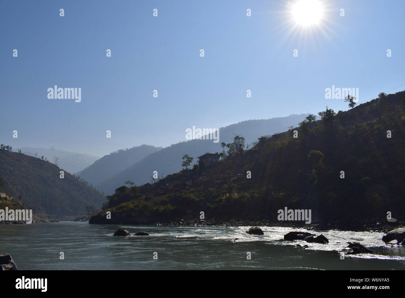 Schönsten Wetter in Himachal Pradesh, Morgensonne - Aufstieg, Jammu und Kaschmir, Indien. Stockfoto