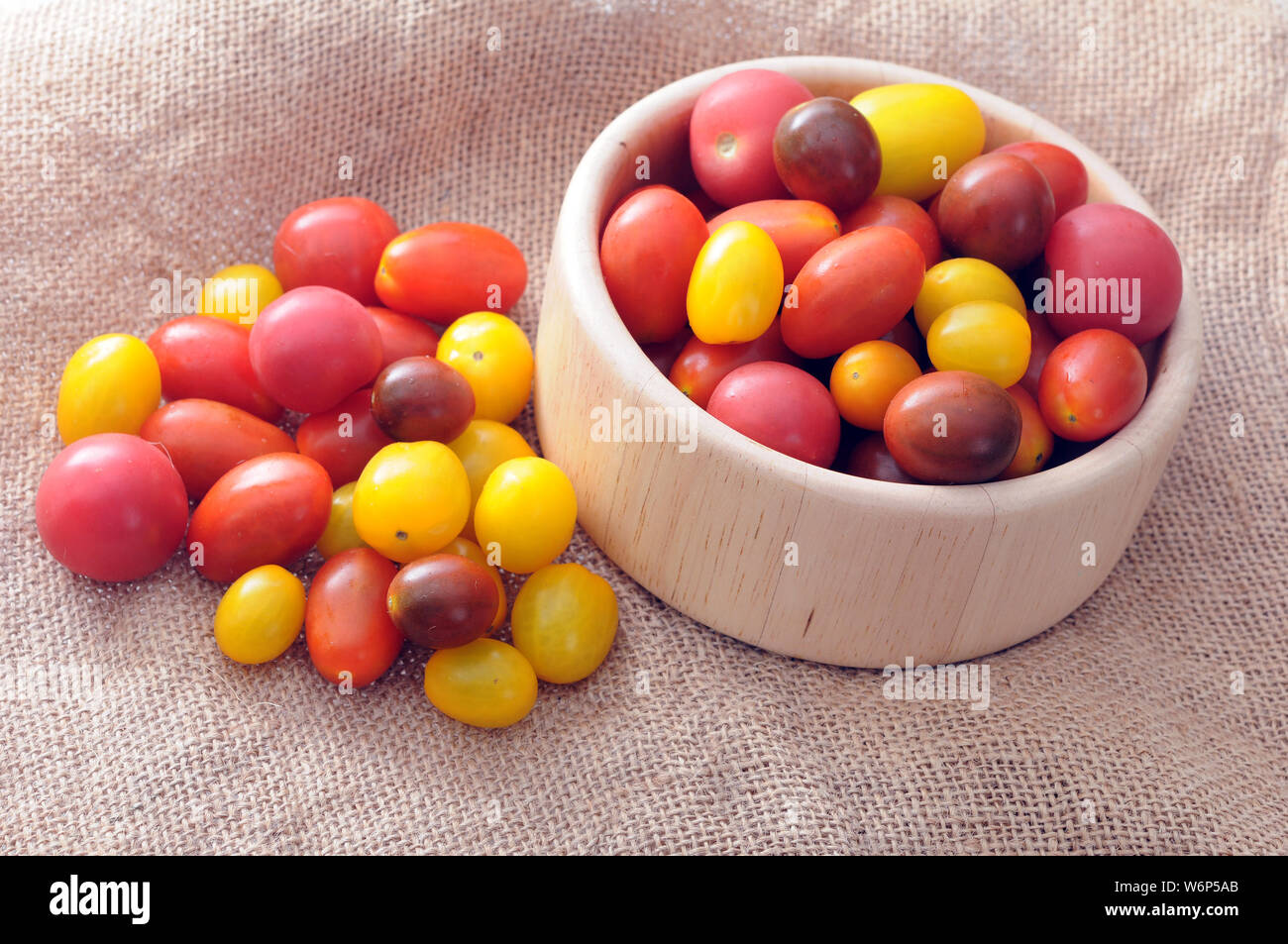 Sehr frisch und lecker oragnic Trauben Tomaten Stockfoto