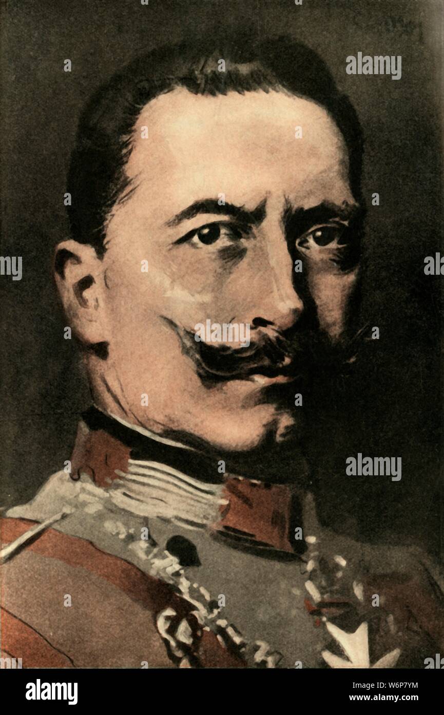 "Wilhelm II., Deutscher Kaiser", 1910. Portrait of Kaiser Wilhelm II (1859-1941). Von "The Strand Magazine, eine illustrierte Monatliche", Band XL - Juli bis Dezember 1910. [George Newnes Ltd, London, 1910] Stockfoto