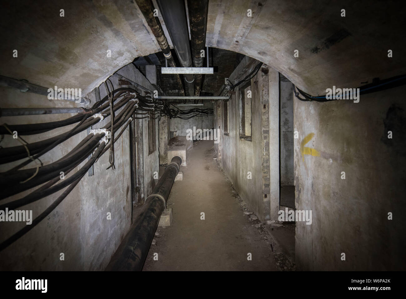 WWII Calpe uKrankenhaus unter dem Felsen von Gibraltar. Der Great