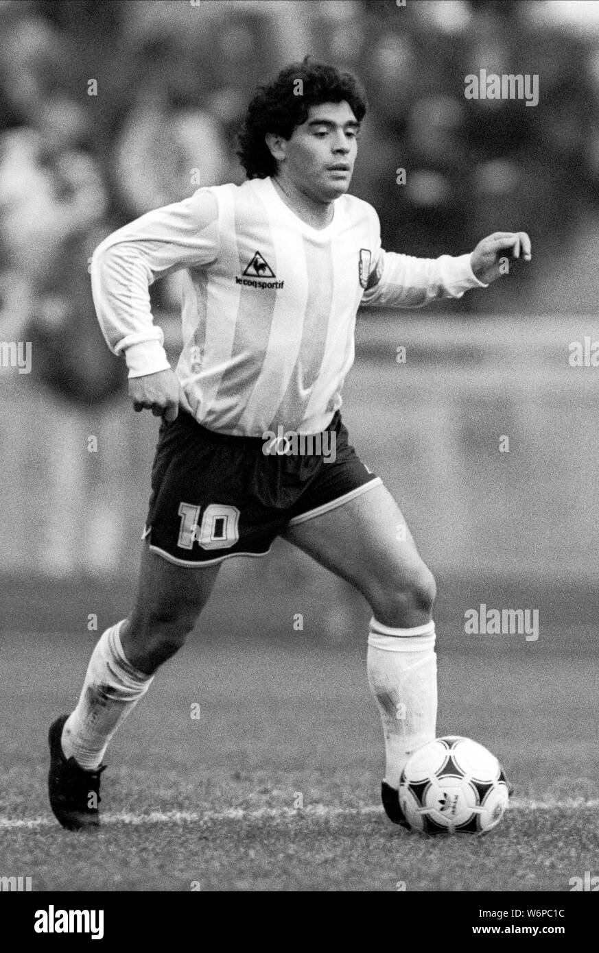 DIEGO MARADONA, Argentinien, 1988 Stockfoto