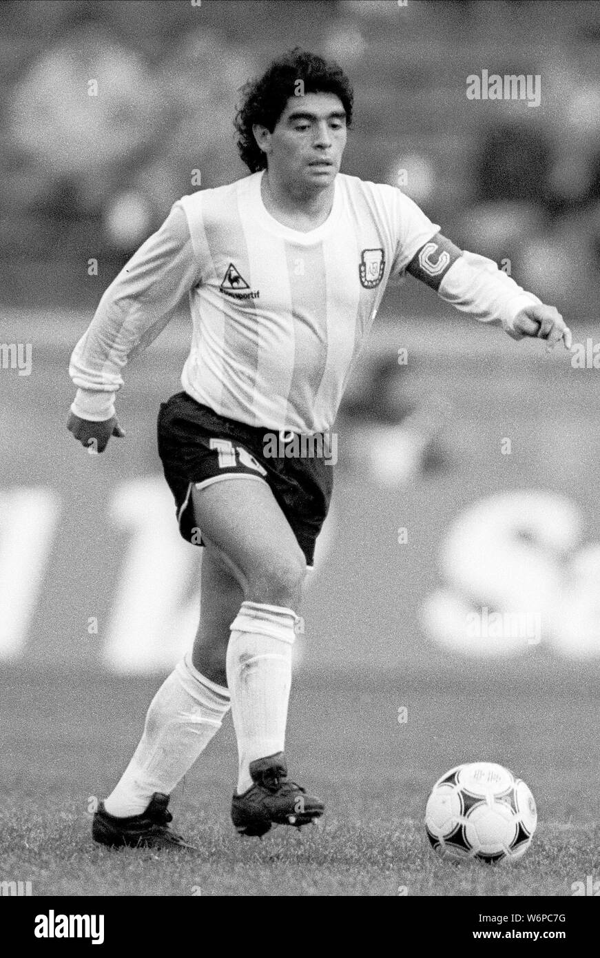 DIEGO MARADONA, Argentinien, 1988 Stockfoto