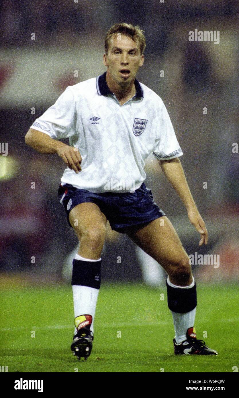 DAVID PLATT, England und Aston Villa FC, 1990 Stockfoto