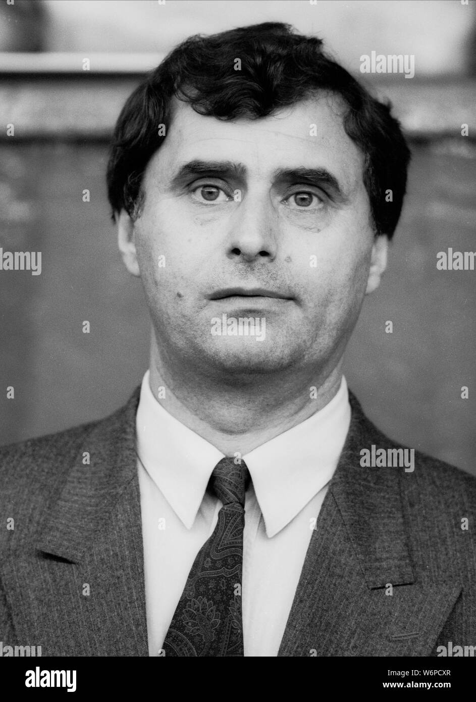 ANATOLY BISHOVETS, FUSSBALL MANAGER DER UDSSR, 1992 Stockfoto